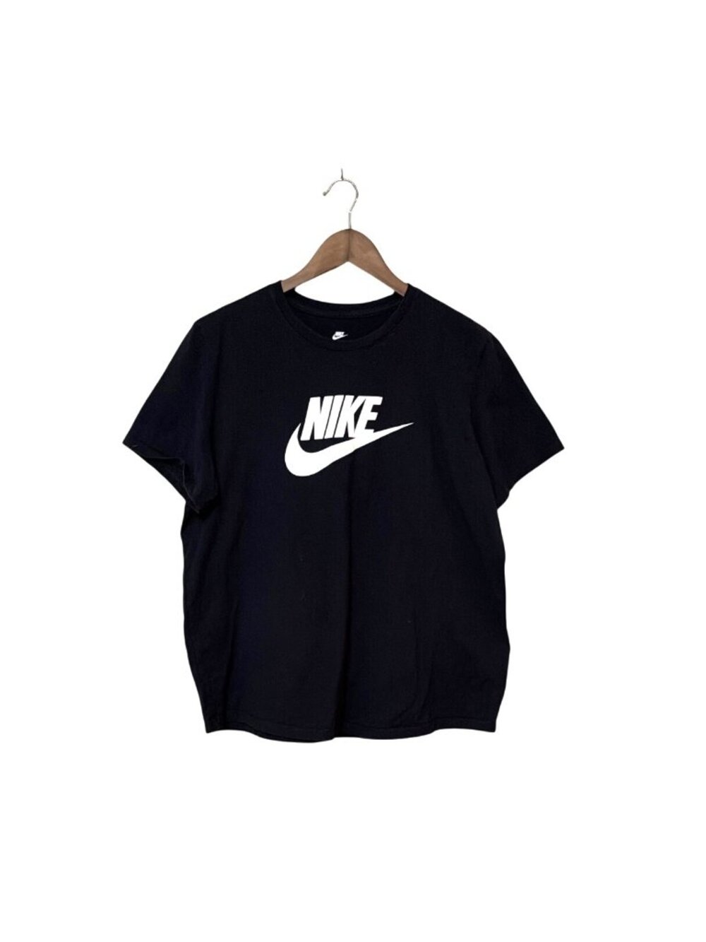 Nike‎ Mens Black Logo Tee XL Cotton Casual Shirt